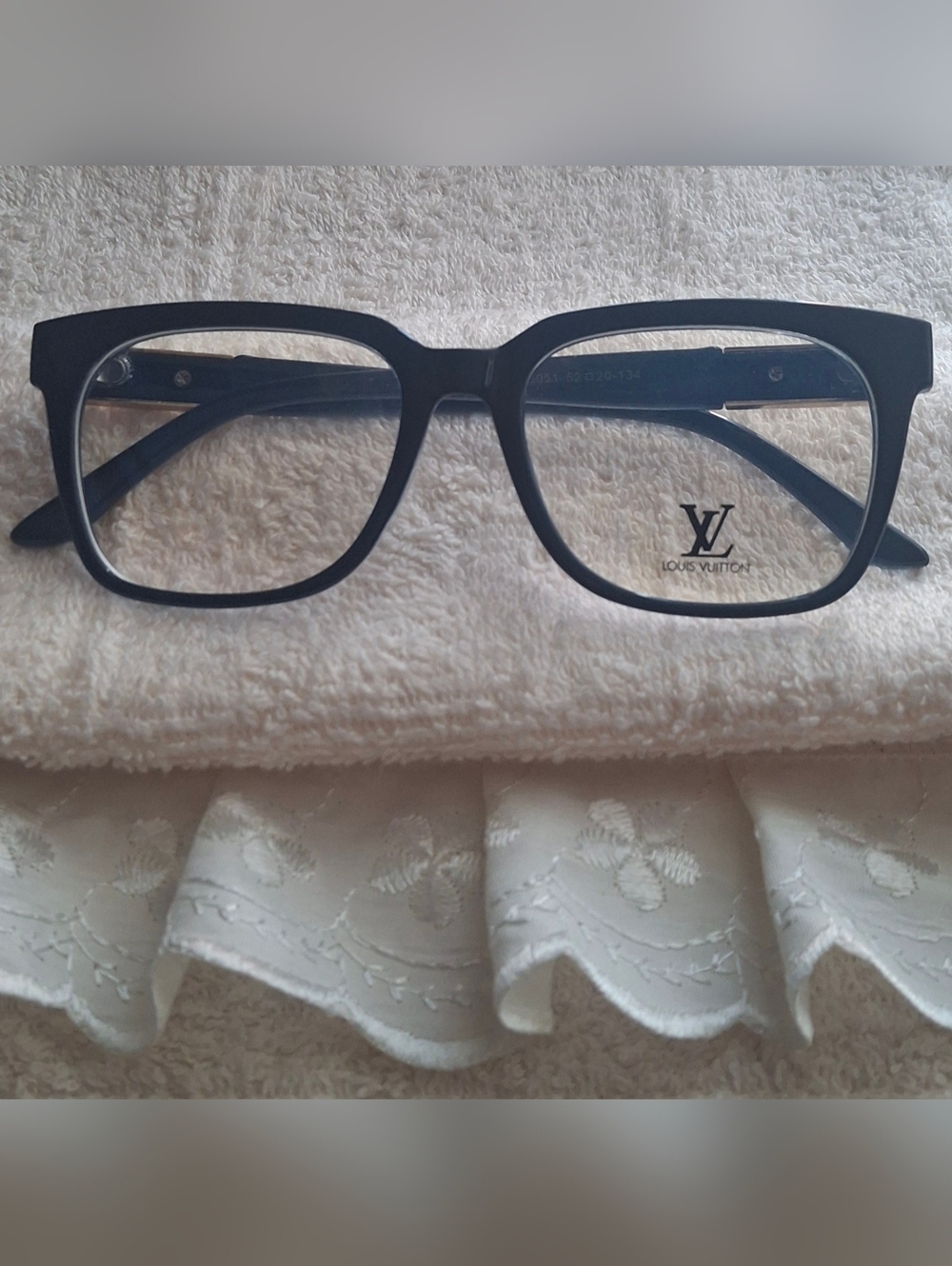 Louis Vuitton Navy Rectangular Optical Frames
